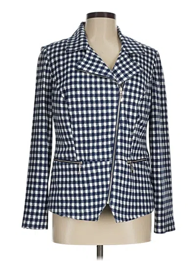 Pre-owned Chico's Blazer Jacket In Blue