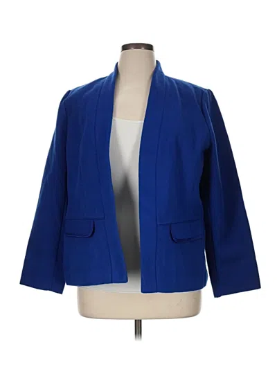 Pre-owned Chico's Blazer Jacket In Blue