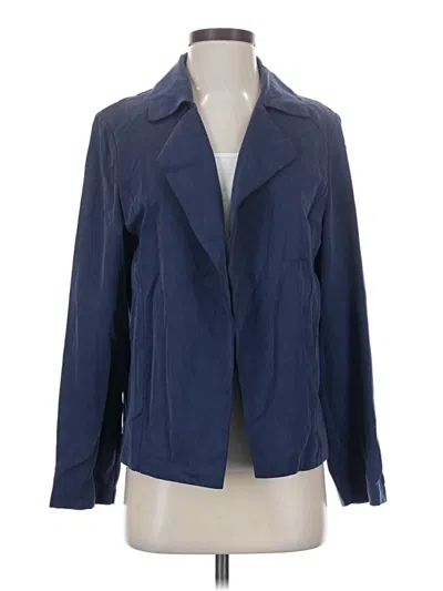 Pre-owned Chico's Blazer Jacket In Blue