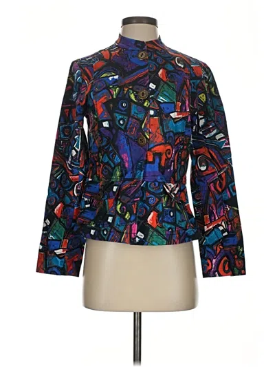 Pre-owned Chico's Blazer Jacket In Blue