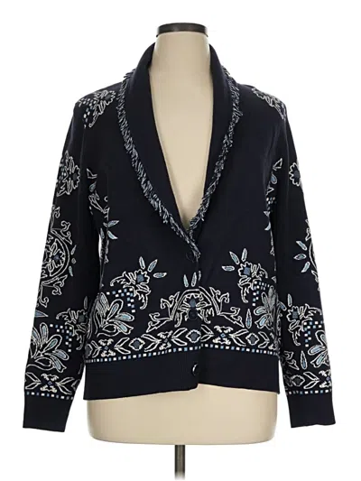 Pre-owned Chico's Blazer Jacket In Blue