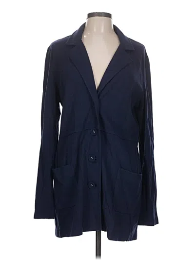 Pre-owned Chico's Blazer Jacket In Blue