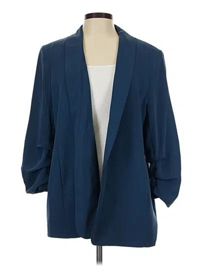 Pre-owned Chico's Blazer Jacket In Blue