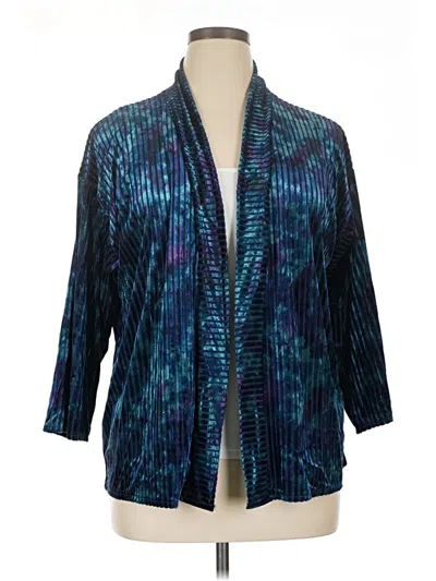 Pre-owned Chico's Blazer Jacket In Blue