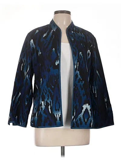Pre-owned Chico's Blazer Jacket In Blue