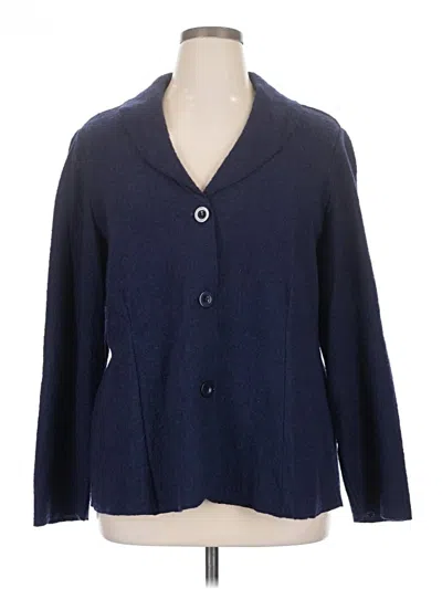 Pre-owned Chico's Blazer Jacket In Blue
