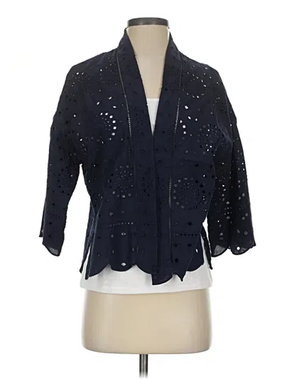Pre-owned Chico's Blazer Jacket In Blue