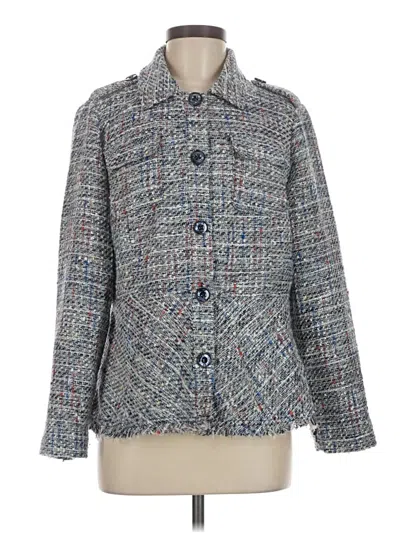 Pre-owned Chico's Blazer Jacket In Blue