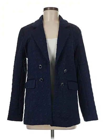 Pre-owned Chico's Blazer Jacket In Blue