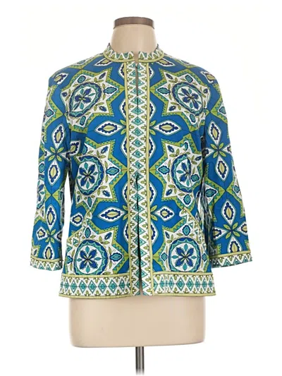 Pre-owned Chico's Blazer Jacket In Blue