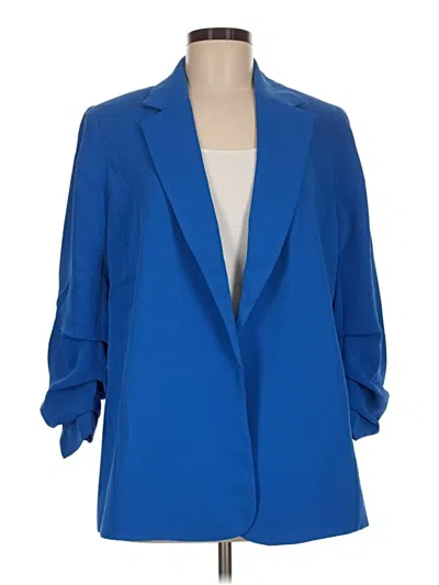 Pre-owned Chico's Blazer Jacket In Blue