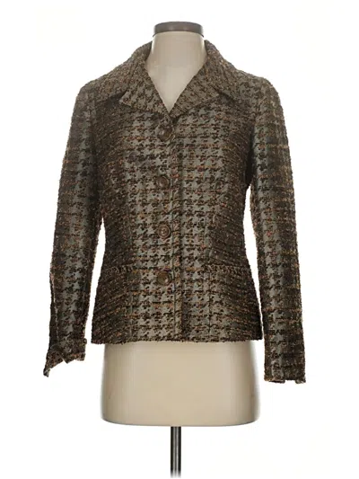 Pre-owned Chico's Blazer Jacket In Brown