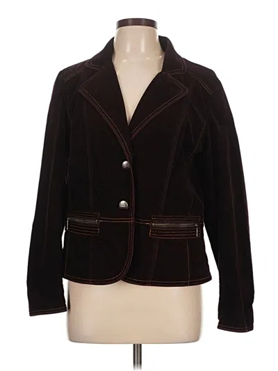 Pre-owned Chico's Blazer Jacket In Brown