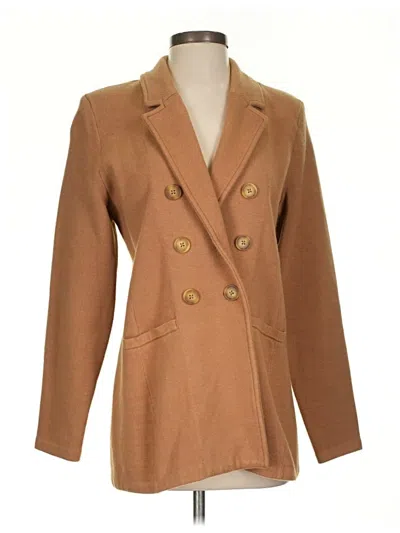 Pre-owned Chico's Blazer Jacket In Brown