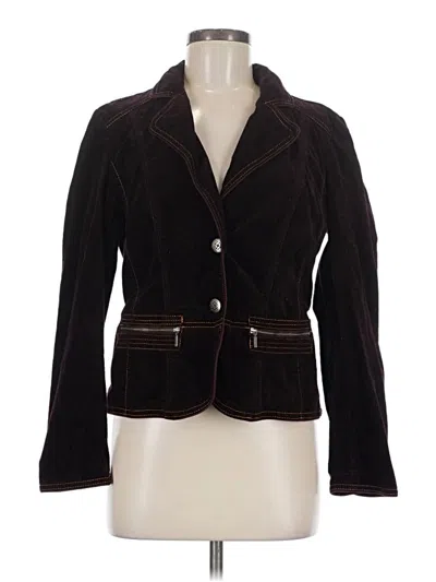 Pre-owned Chico's Blazer Jacket In Brown