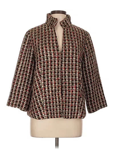 Pre-owned Chico's Blazer Jacket In Brown