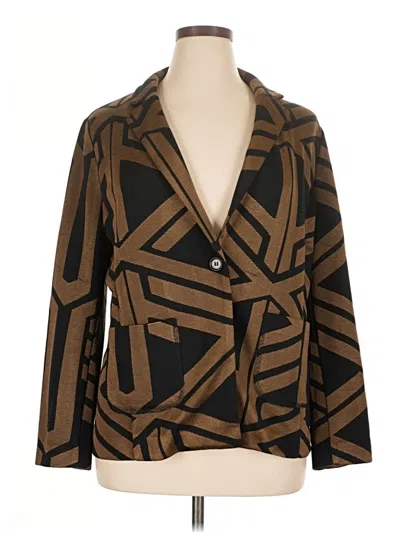 Pre-owned Chico's Blazer Jacket In Brown