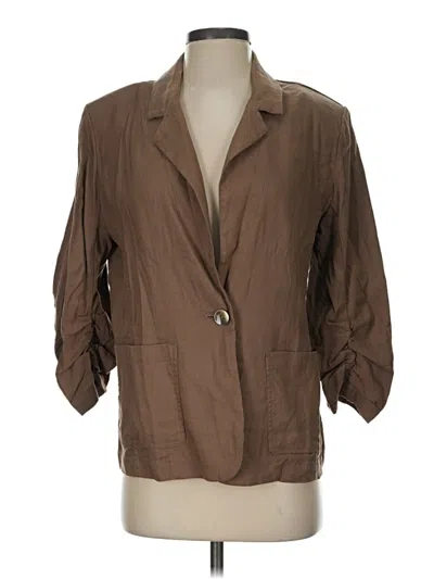 Pre-owned Chico's Blazer Jacket In Brown