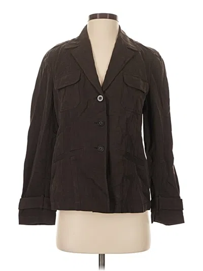 Pre-owned Chico's Blazer Jacket In Brown