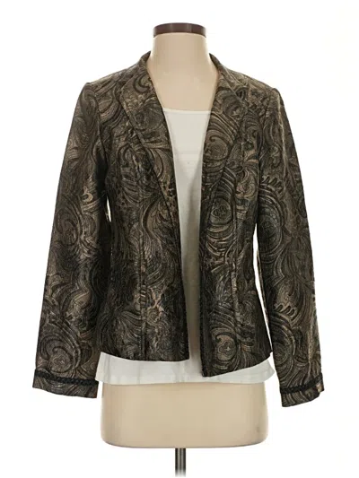Pre-owned Chico's Blazer Jacket In Brown