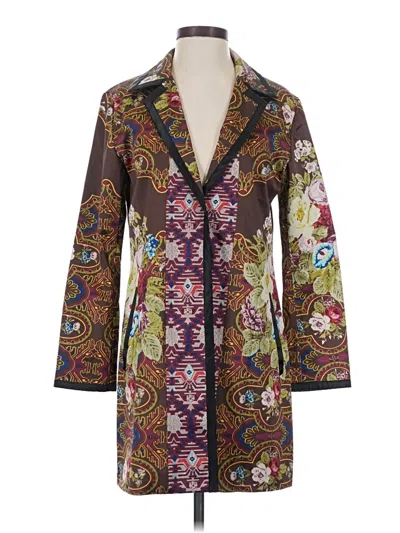 Pre-owned Chico's Blazer Jacket In Brown