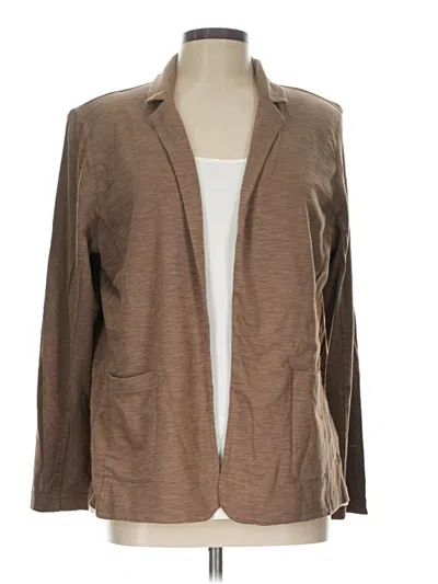 Pre-owned Chico's Blazer Jacket In Brown