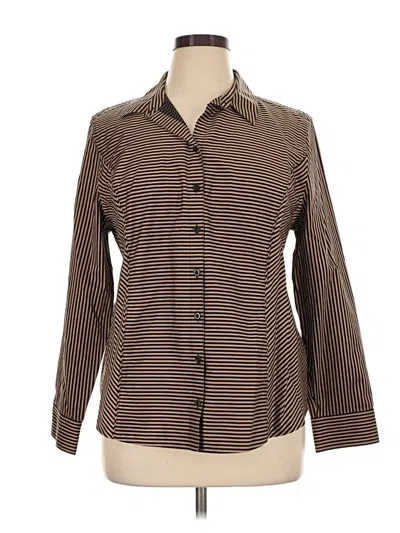Pre-owned Chico's Blazer Jacket In Brown