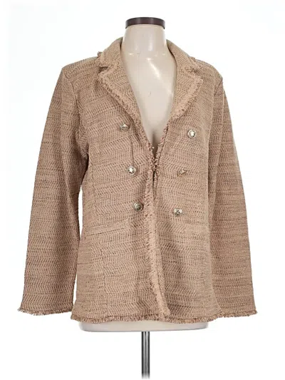 Pre-owned Chico's Blazer Jacket In Brown