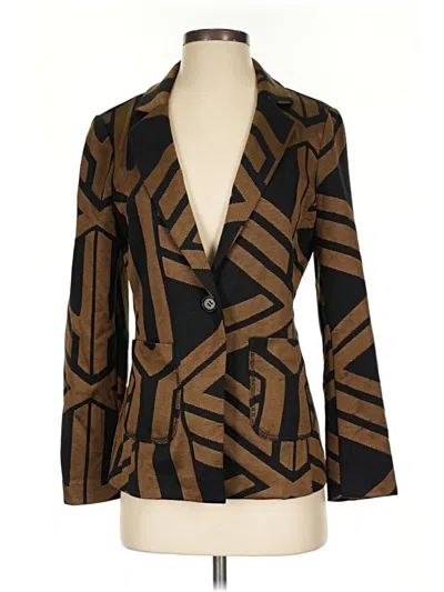 Pre-owned Chico's Blazer Jacket In Brown