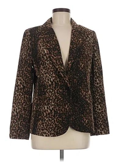 Pre-owned Chico's Blazer Jacket In Brown