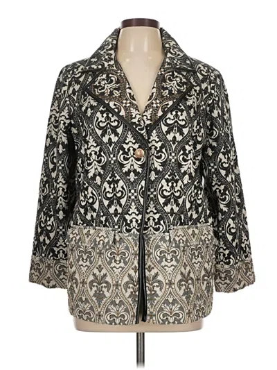 Pre-owned Chico's Blazer Jacket In Gold