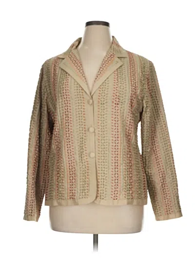 Pre-owned Chico's Blazer Jacket In Gold