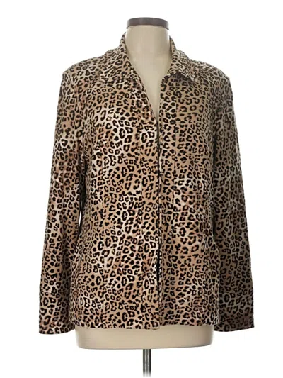 Pre-owned Chico's Blazer Jacket In Gold