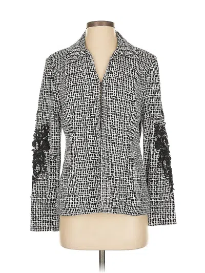 Pre-owned Chico's Blazer Jacket In Gray