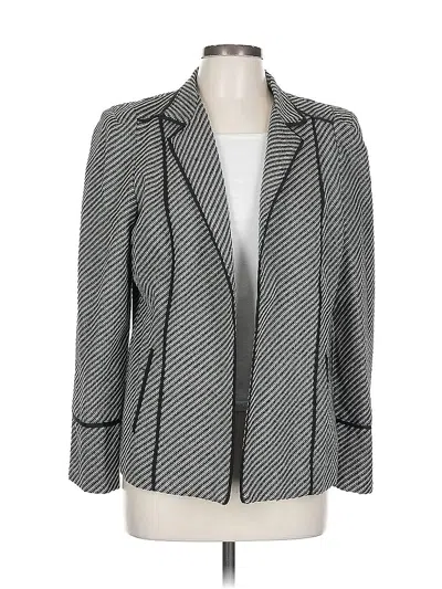 Pre-owned Chico's Blazer Jacket In Gray
