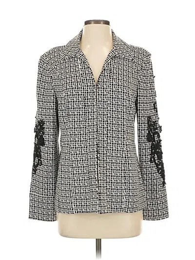 Pre-owned Chico's Blazer Jacket In Gray