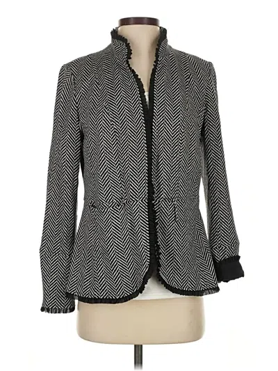 Pre-owned Chico's Blazer Jacket In Gray
