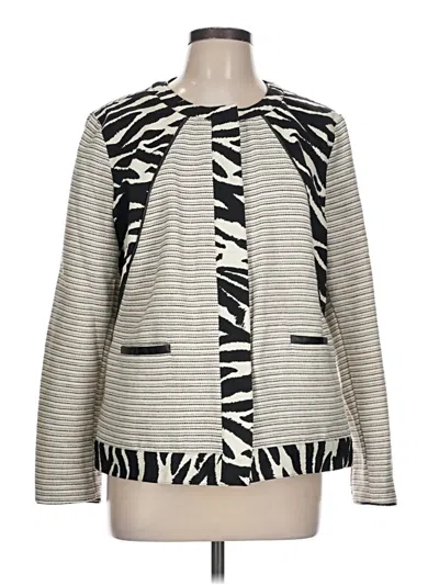Pre-owned Chico's Blazer Jacket In Gray