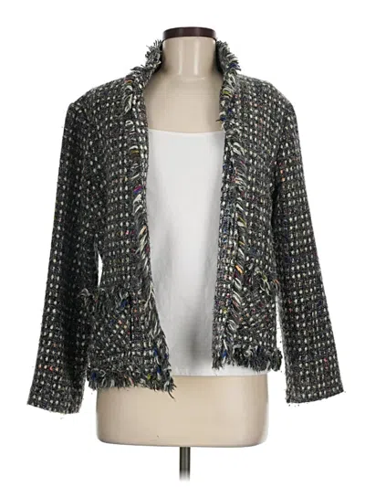 Pre-owned Chico's Blazer Jacket In Gray