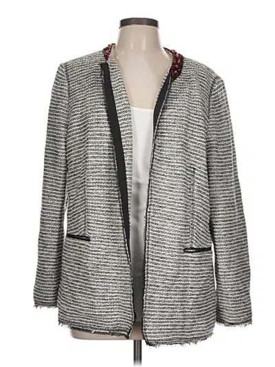 Pre-owned Chico's Blazer Jacket In Gray