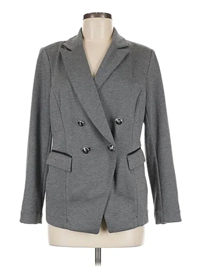 Pre-owned Chico's Blazer Jacket In Gray
