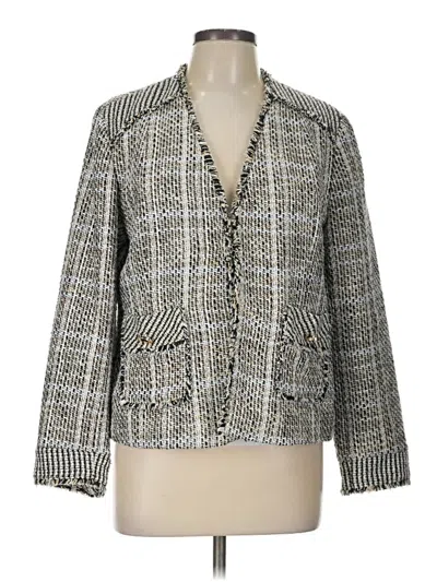 Pre-owned Chico's Blazer Jacket In Gray