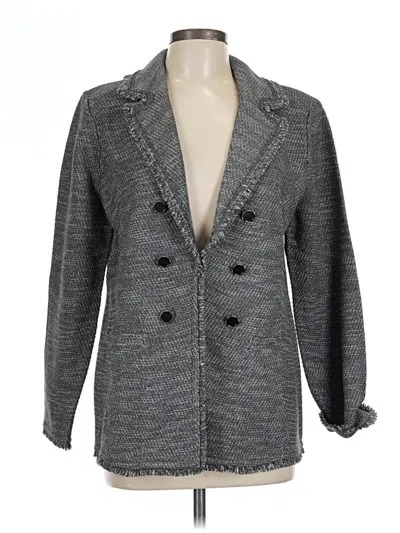 Pre-owned Chico's Blazer Jacket In Gray