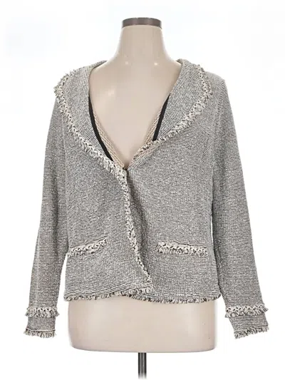 Pre-owned Chico's Blazer Jacket In Gray