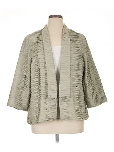 Pre-owned Chico's Blazer Jacket In Gray