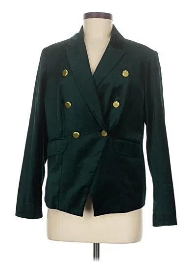Pre-owned Chico's Blazer Jacket In Green