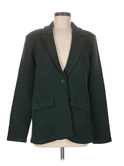Pre-owned Chico's Blazer Jacket In Green