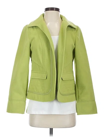 Pre-owned Chico's Blazer Jacket In Green
