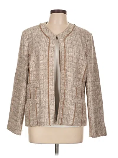 Pre-owned Chico's Blazer Jacket In Ivory