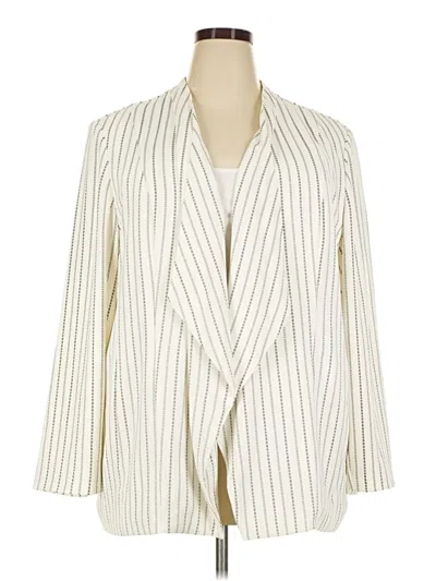 Pre-owned Chico's Blazer Jacket In Ivory